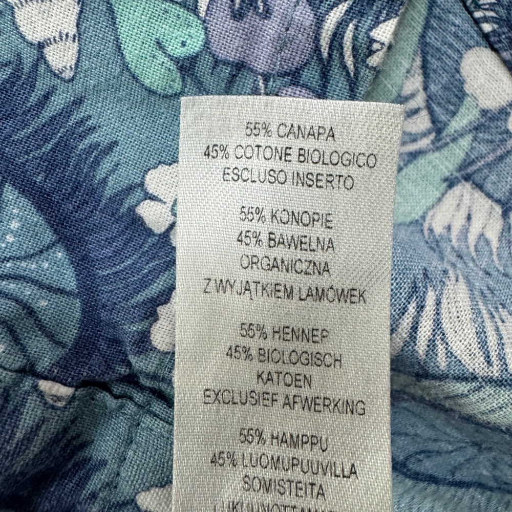 Patagonia Back Step Shirt Hawaiian Short Sleeve Button Up Blue Floral AOP Mens M - Picture 11 of 15